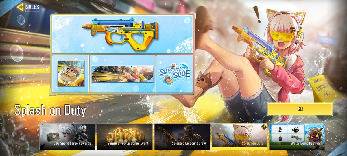 Garena New Web Event: Splash On Duty. Players just need to answer the ...