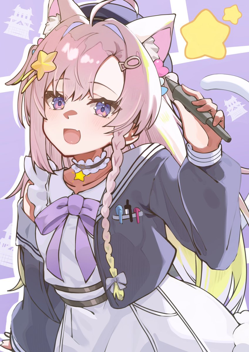 館田ダン先生画集買った記念で描きました！！
最高の画集でした、最後までずっとウキウキで読みました
満足感が本当に凄い(๑˃̶͈̀∇˂̶͈́)و ｶﾜｲｲ!  #かんだart