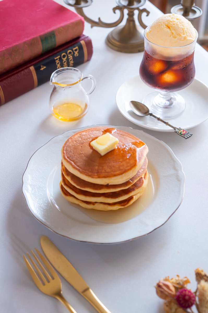 kajyouakira's tweet photo. ホットケーキが美味しいカフェ☕️

…を目指して、おうちで撮った写真🥹 https://t.co/GQWL5jjFxa