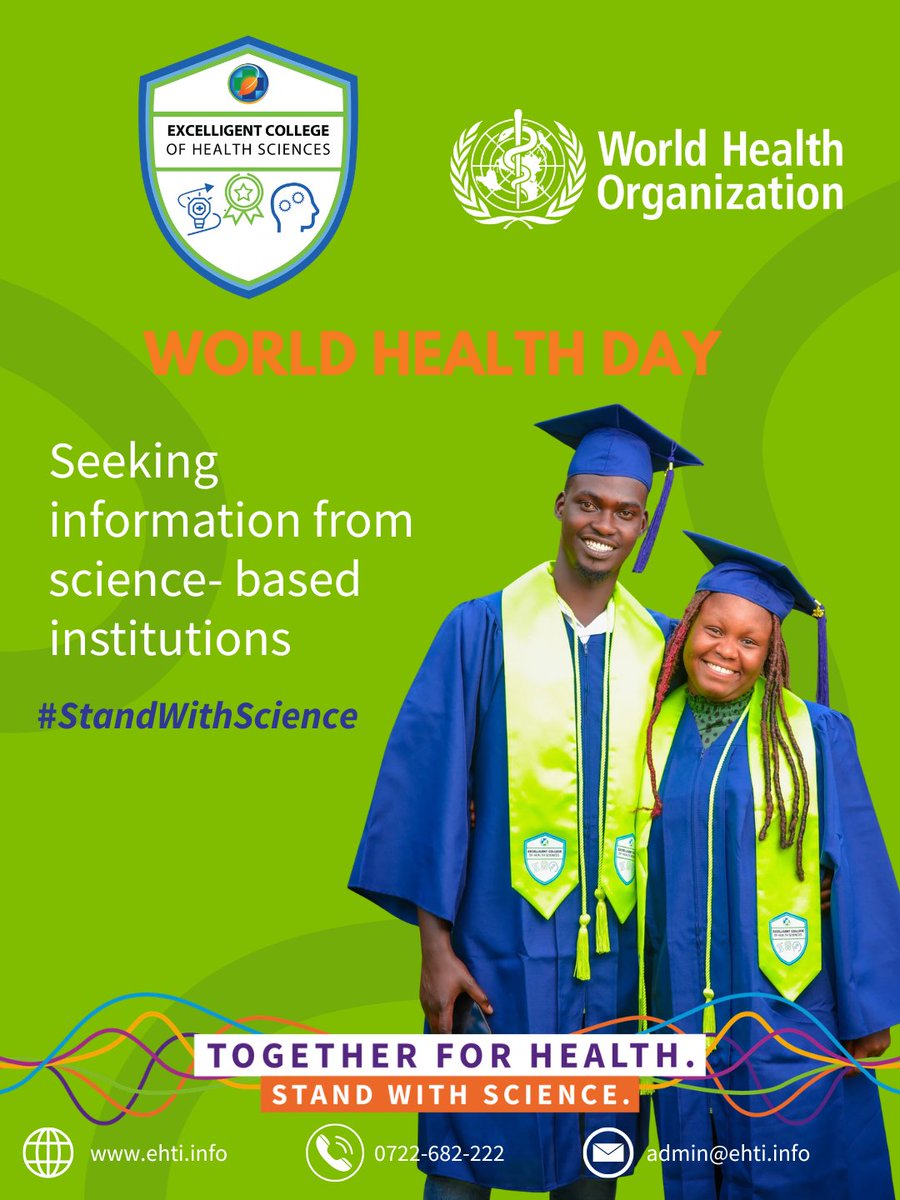 ExcelligentColl's tweet photo. #WorldHealthDay
We celebrate the gift of Good Health &amp; re-affirm our commitment to offer the #Science-based Medical training to prepare you for real-world medical situations.

Ongoing Intake, Register today
📲0722 682222
🪩https://t.co/zfsKLZMEU7
📍Family Health Plaza- Nairobi. https://t.co/cMsN41yqp3