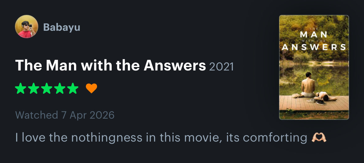 PKudet's tweet photo. The Man with the Answers

Romance, Drama, Queer

It is one of my favorite movie, the way they fall in love with each other after they meet is so freak. Its nothingness comfort me. Greek is so beautifully portray here. https://t.co/14t2b108g7
