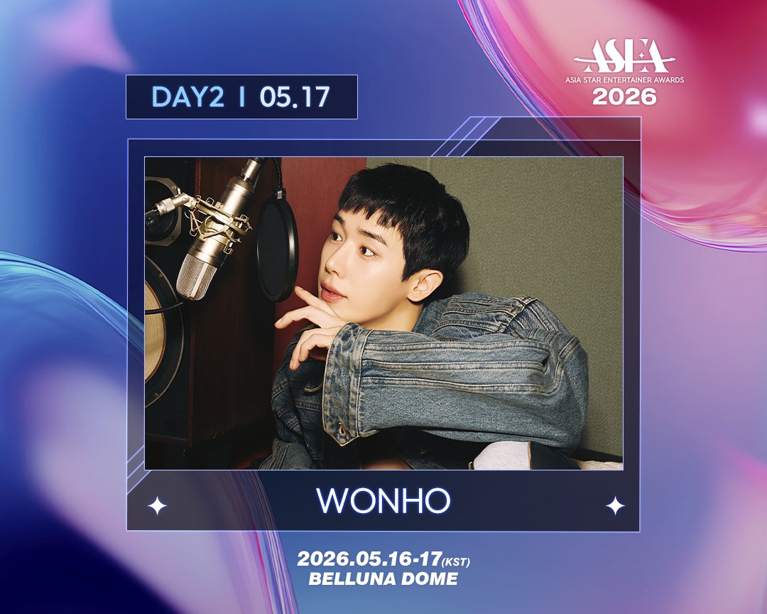 WONTSEOK's tweet photo. 2026 ASEA (ASIA STAR ENTERTAINER AWARDS.) 

To count how many years has passed since musician Wonho’s very first stage in award show, we finally return with exciting news to share. Plans to spread the Syndrome? Mark your calendar on the second day of Asea to find the answer. https://t.co/9HAMcl7pC8