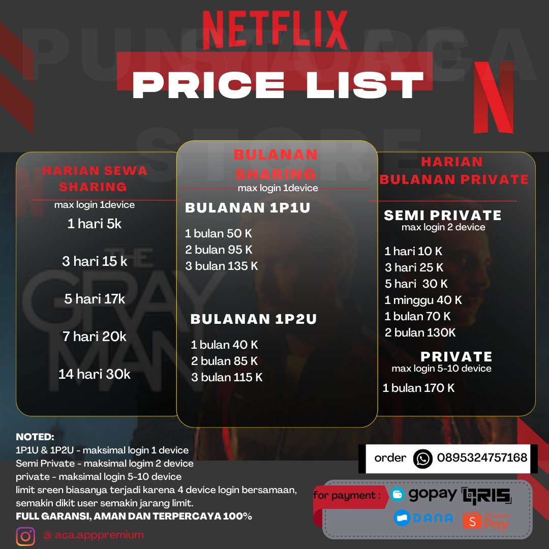 cecvilion's tweet photo. malam gais
kalau mau cari netflix trusted jangan lupa ke @acastoore ✨
udah banyak banget langganan, tentunya bukan peniup atau rude seller hehe.
profile lucu lucu, boleh req pin untuk pembelian bulanan

yuk jajan

#zonauang https://t.co/jedTINszeQ