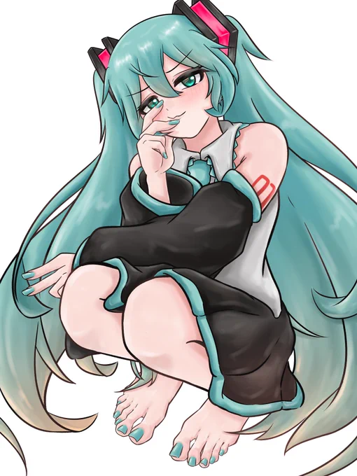 ちょっとかっこいいポーズのミクさん