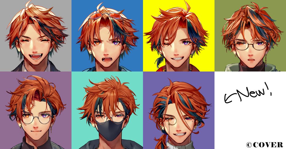 ついでにいままでの髪型のまとめを作ってみました　6年とちょっとで7回も髪型考えてるのすごい　美容師？