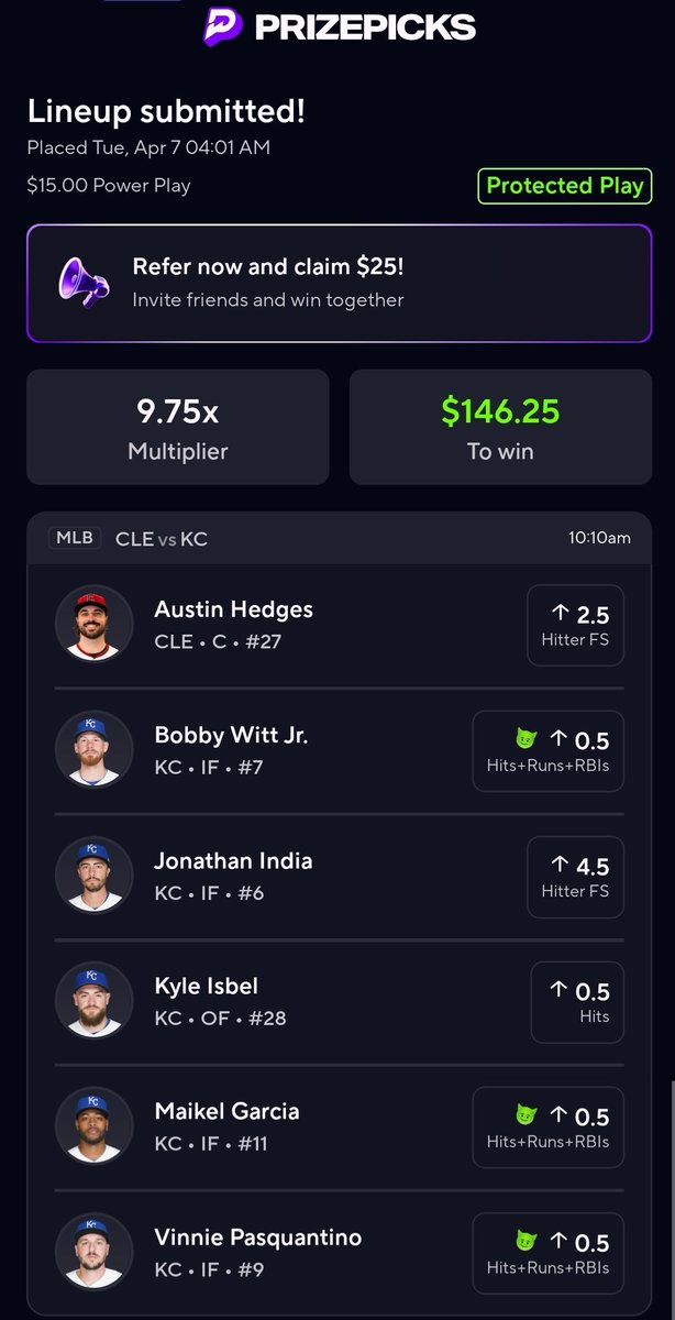 2 things....

1st: If you play flex play on a protected play on prizepicks or any other site, smdh

2nd: This lineup literally feels like free money