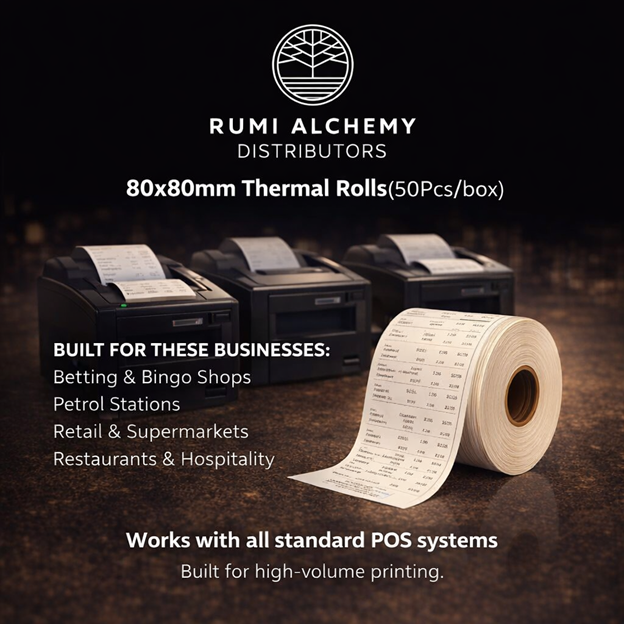 KASIpromotions's tweet photo. 🧾 Power your POS. Power your profits.
80x80mm rolls built for non-stop business.
📦 Stock up. Stay selling.

#NamibiaBusiness #POSNamibia #RetailNamibia #ThermalPaper #NoDowntime #BusinessEssentials #KeepSelling #BulkBuy https://t.co/2yXomnbqA7