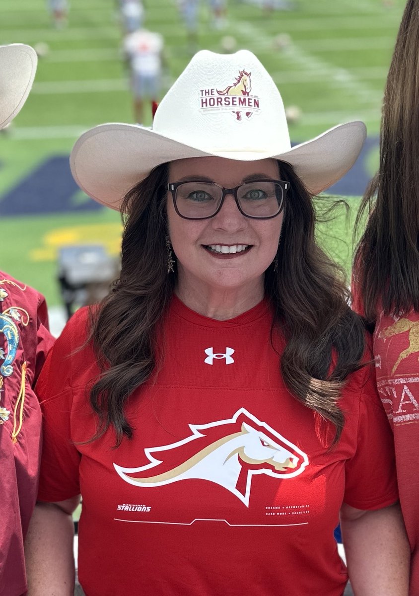 rebeccaminder's tweet photo. @RepoleStable @TheUFL Season ticket holder since BHM Iron in AAF! need more mktg and comms b/w teams &amp; STHs. ESPN is too intrusive w/interviews but at least show fans during games. Stop moving games around on the dial for accessibility. We don’t have NFL network. Move teams to their mkt for fans. https://t.co/bseiJZaD8T