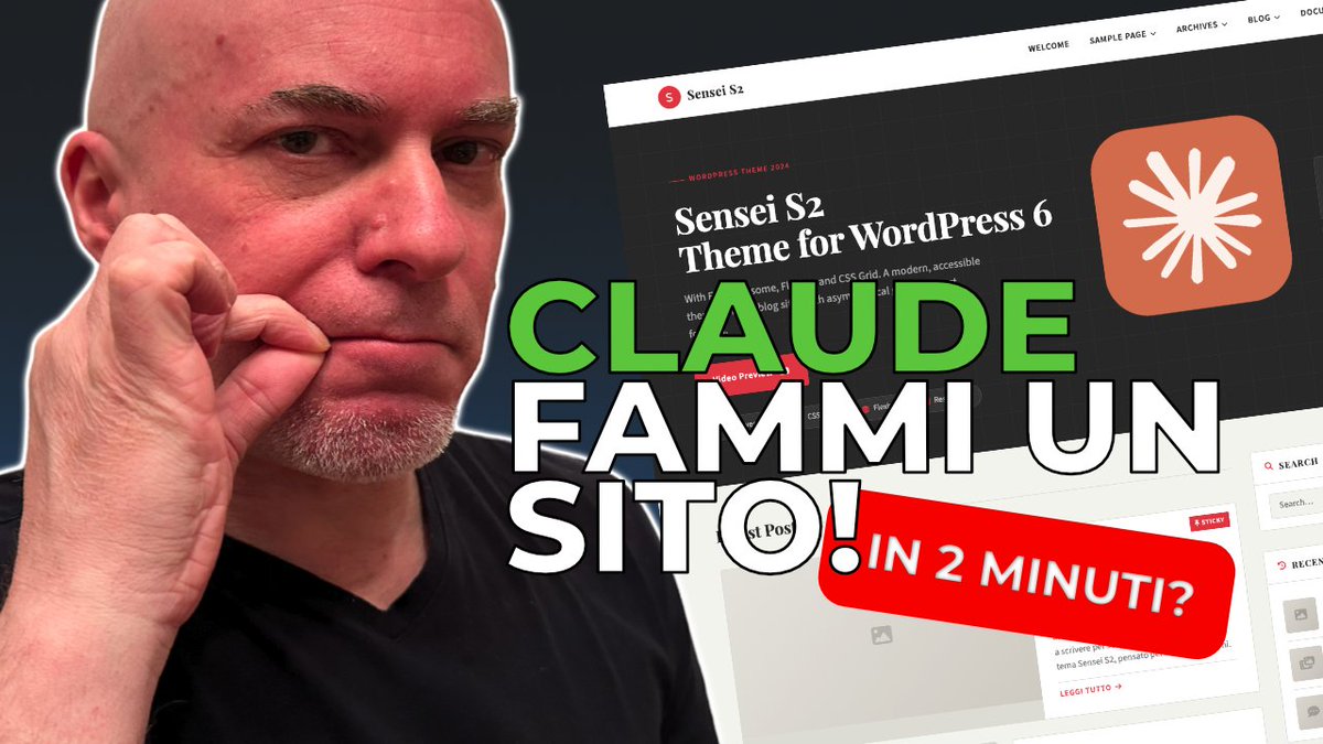 SBaldassin's tweet photo. Creo un Sito Web con Claude: codice pulito o casino? https://t.co/lZ1tJbOmyn via @YouTube https://t.co/MSgYtnCAdI