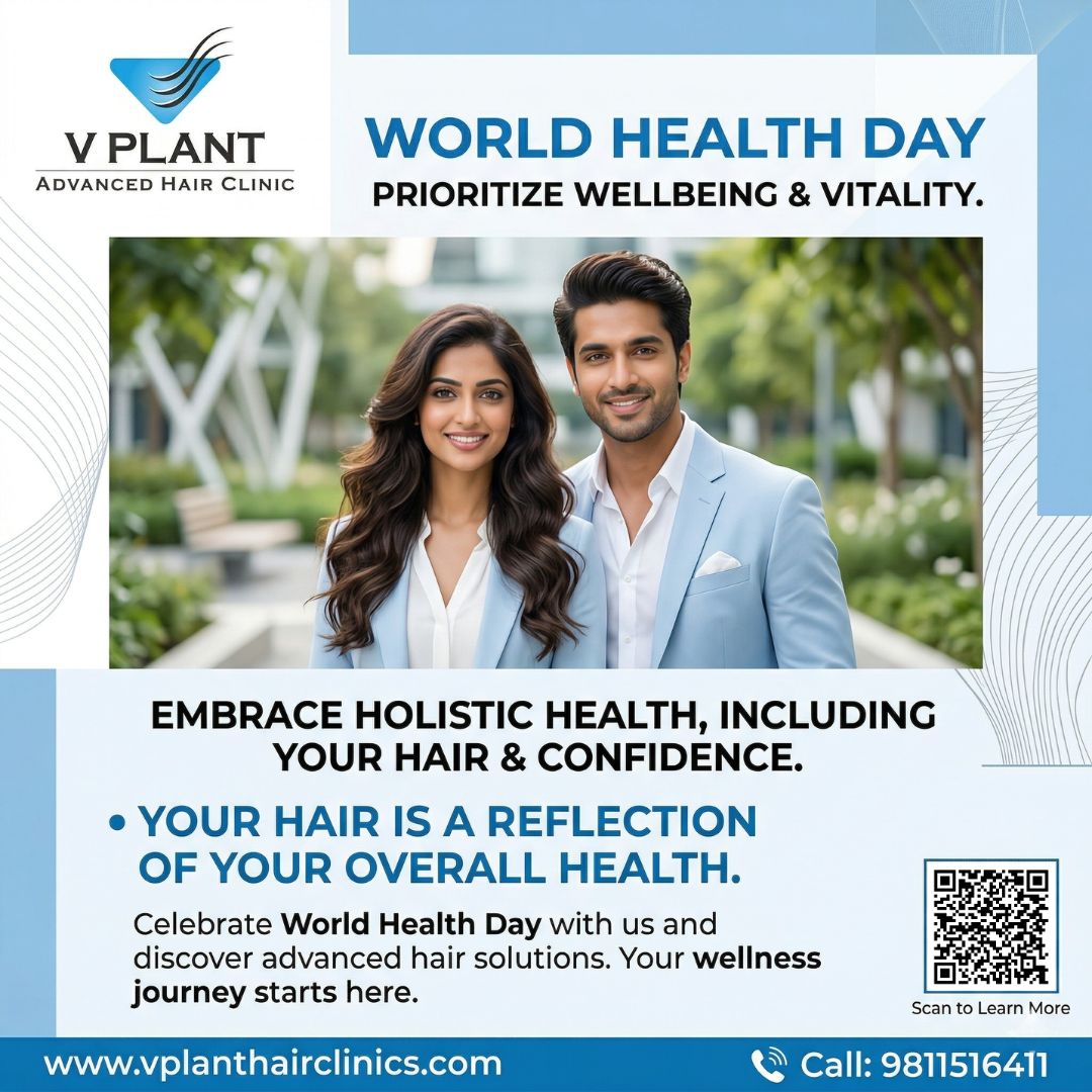 VplantClinics's tweet photo. Celebrate World Health Day with a focus on vitality! 🩺 At V Plant, we specialize in advanced hair solutions that integrate into your overall wellness journey.

Scan the QR code in our post or visit the link in bio to learn more! 📍 https://t.co/qkaAgdjb4n

#WorldHealthDay2026 https://t.co/yd29JgbJep