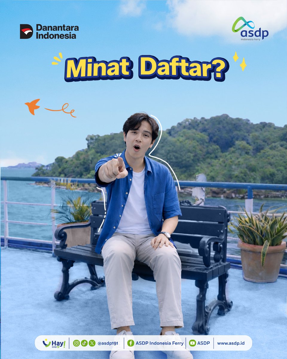 asdp191's tweet photo. One day trip Merak – Bakauheni bisa ngapain aja sih? 👀

Banyak banget dong! #KawanASDP Bisa nikmatin view laut sambil foto-foto di atas kapal, terus lanjut visit spot wisata di Bakauheni Harbour City (BHC) yang cocok banget buat healing.

Mau cobain juga? Gampang banget tinggal atur destinasi kamu dan jangan lupa pesan tiketnya lewat Ferizy yaa 🚢

#JelajahiNusantaraBersamaASDP
#NaikFerryJadiHappy