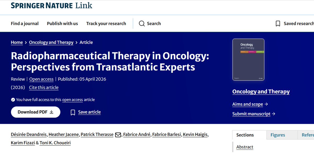DrChoueiri's tweet image. Our work, now published, from the Transatlantic Exchanges between @DanaFarber and @GustaveRoussy #Theranostics in #cancer

This unique collaboration brings together the world’s leading voices in oncology between our 2 institutions, made possible by L'Institut @Servier