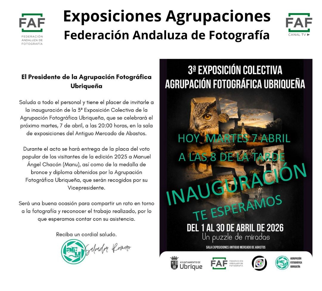 Federación Andaluza de Fotografía -FAF- tweet media
