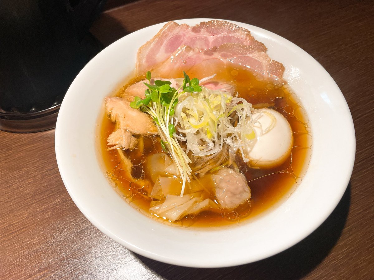 19.特製醤油らぁ麺 手もみ麺
@ オカモトモノガタリ（京成金町）