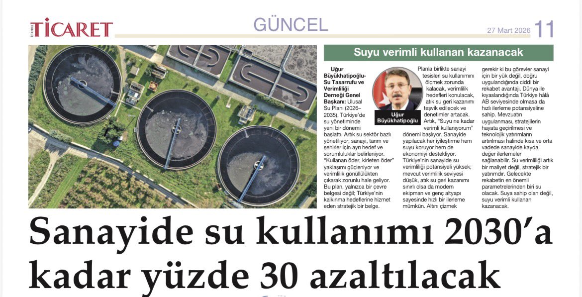 Su Tasarrufu ve Verimliliği Derneği tweet media