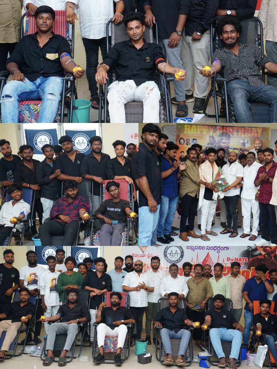 Aafa_Sklm_'s tweet photo. Aafa Srikakulam successfully completed blood donation camp on The Occasion Of icon Star @alluarjun sir Birthday ❤️

@Aafa_Sklm_

#HBDAlluArjun
#BloodDonationCamp 
#Srikakulam #Racegurram4k #AA22 #AA23
#BhAAi #IconstAAr  #AlluArjunonline https://t.co/ERCyYZILX6
