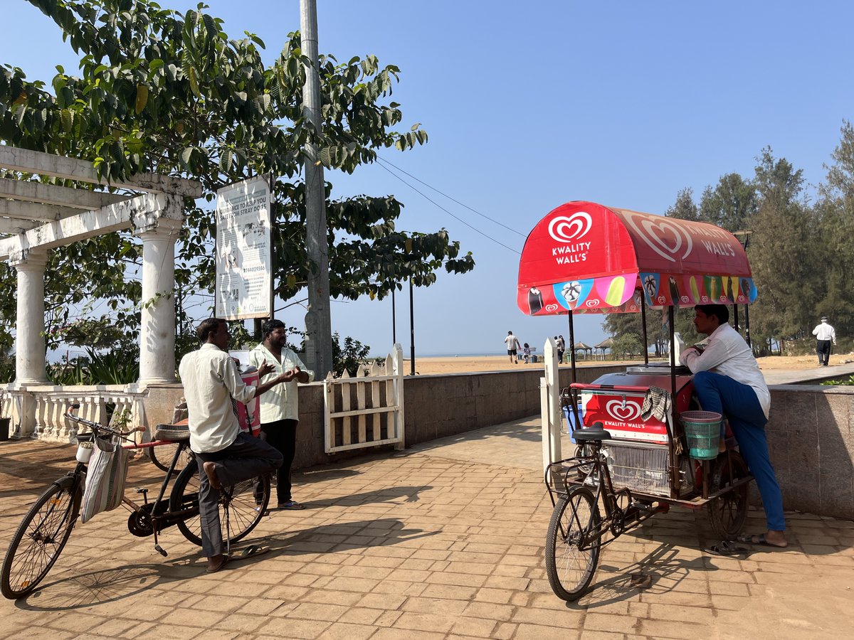 GhoshArunabha's tweet photo. If you’ve ever reached for an ice cream on a beach in Goa, you’ve felt what relief from the heat can look like.

Now ask yourself: what relief does the person serving you have?

At Miramar Beach, vendors like Nadeem Khan stand for hours under an unforgiving sun, offering others a moment of comfort. In his words: “We help people feel better in the heat, but we have no way to help ourselves.”

Across South Asia, those most exposed to extreme #heat are often the ones who keep cities functioning in it: street vendors, transport workers, informal labour. As temperatures rise earlier and stay higher for longer, they are left to absorb the cost of our collective inaction.

This must change.
