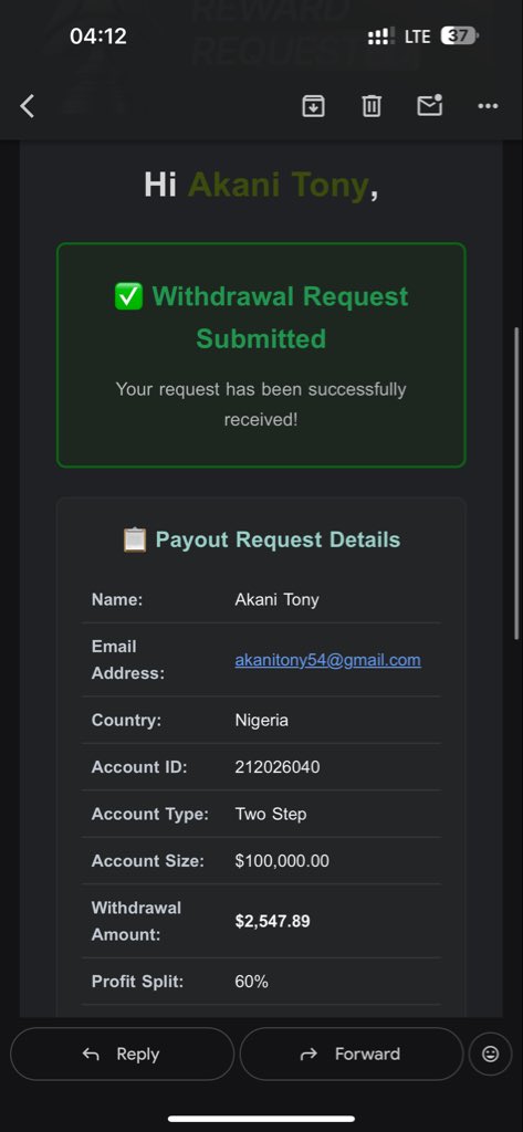 AkaniQuant's tweet photo. Scam Alert!! 
Stay away from this firm @atlasfunded Atlas Funded, they will never pay you, I just got my $1,500 payout rejected, reason - using multiple devices, @PropFirmMatch @Market_Emotions @propfirmeye https://t.co/QWVsWb72ZR