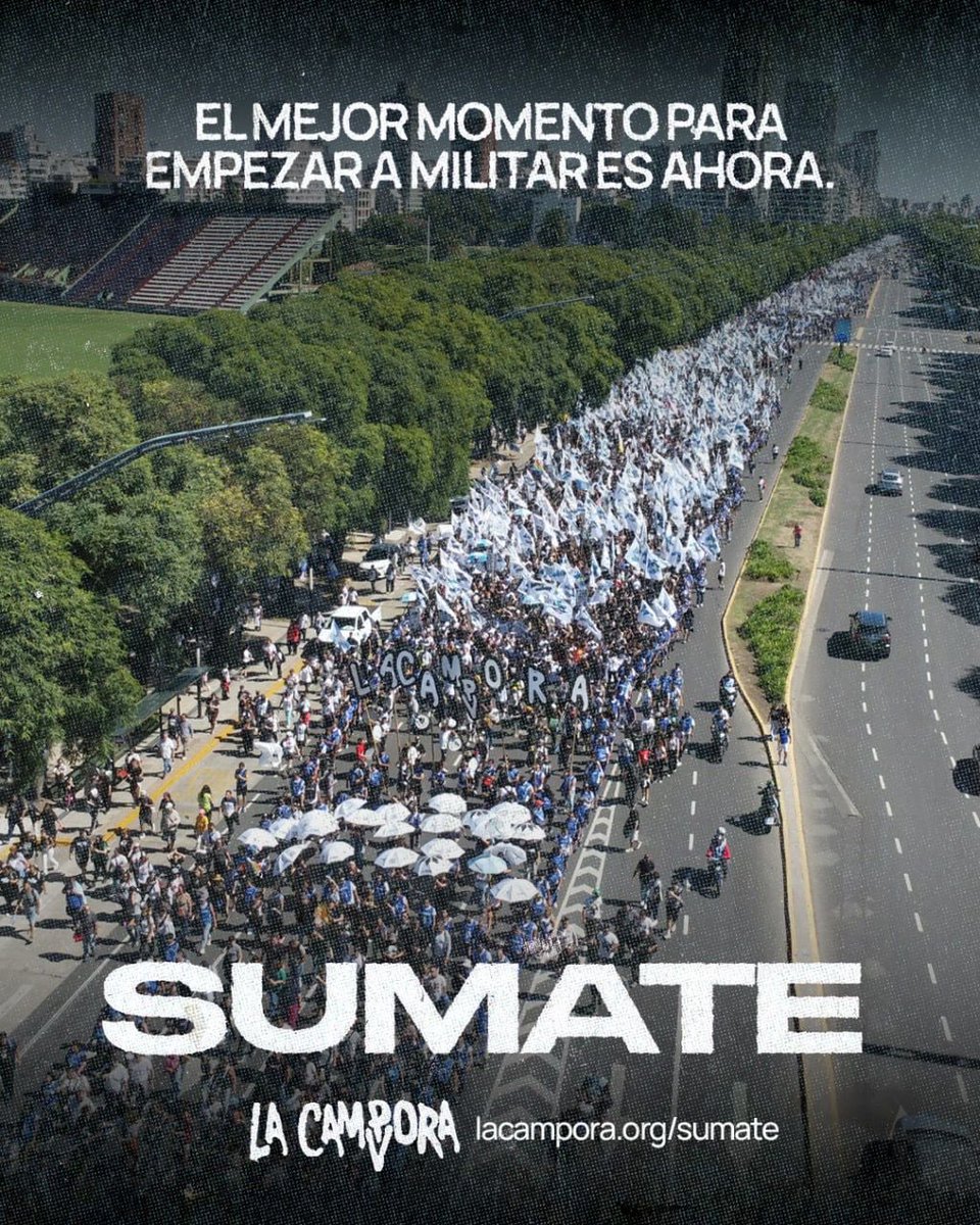 Sumate a militar, desde cualquier rincón de nuestra Patria. Es ahora.

lacampora.org/sumate