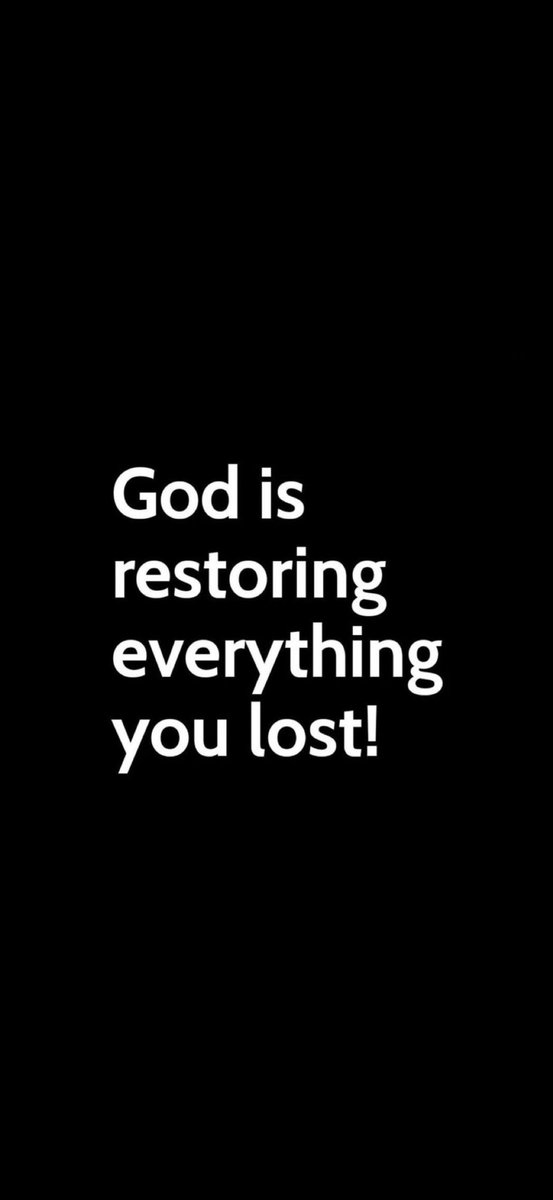 coybarker's tweet photo. This is your time to receive restoration of your years and finances! Joel 2:24-26 https://t.co/Gpp2BjjpPD