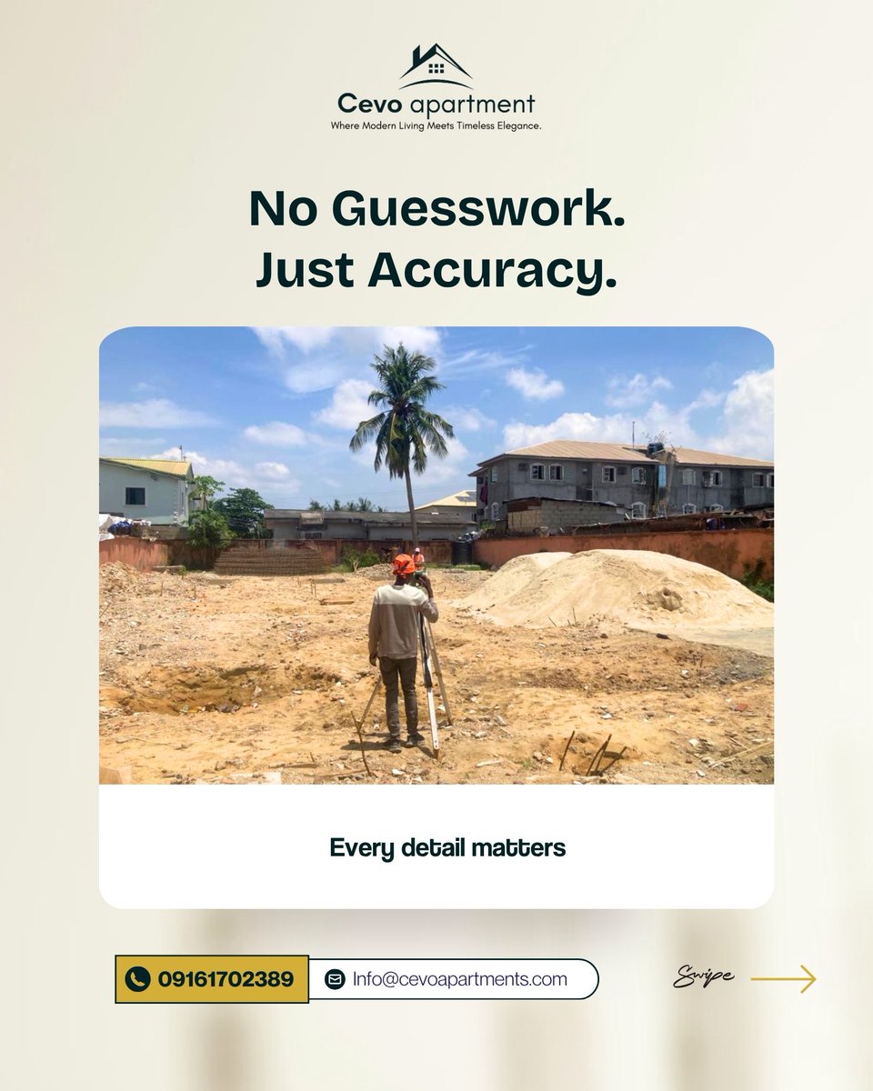 cevoapartments's tweet image. 📍 On site today. Something remarkable has officially begun.  Our team conducted a detailed land survey to ensure accuracy and excellence from the ground up.
This isn’t just land—it’s the foundation of future homes,
#CevoApartments #SiteSurvey #BuildingInProgress #realestate