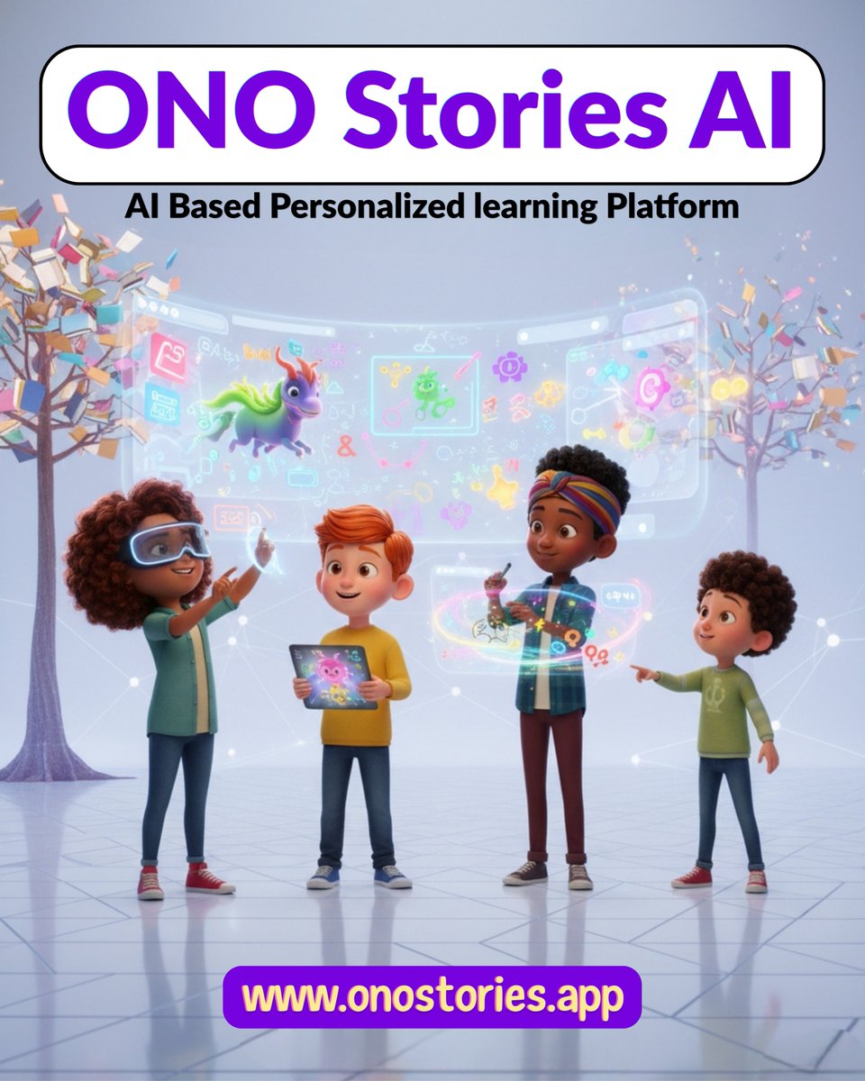 onostoriess's tweet photo. AI based personalized Learning platform.
We aim to increase creativity and imagination among everyone .

Visit : https://t.co/0Bs6yCyEmz https://t.co/DUGtHiEOwD