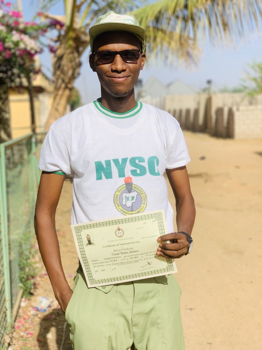 DanMornSir's tweet photo. Alhamdulillah, NYSC POP 2026 ✌️ https://t.co/Gs9qXOCB0g