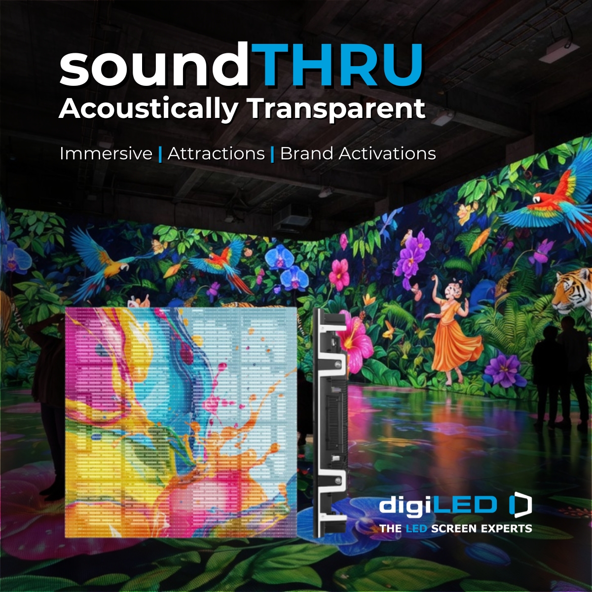 digiLED_'s tweet photo. Don't let speakers &amp; audio equipment ruin the immersion!

➡️ Discover soundTHRU here: https://t.co/rMM4Yj4gPU

#immersive #attractions #ImmersiveExperiences #AVtweeps #AV #AudioVisual #ProAV #LEDscreen #LEDdisplay #Audio https://t.co/UQlkPiOGuT