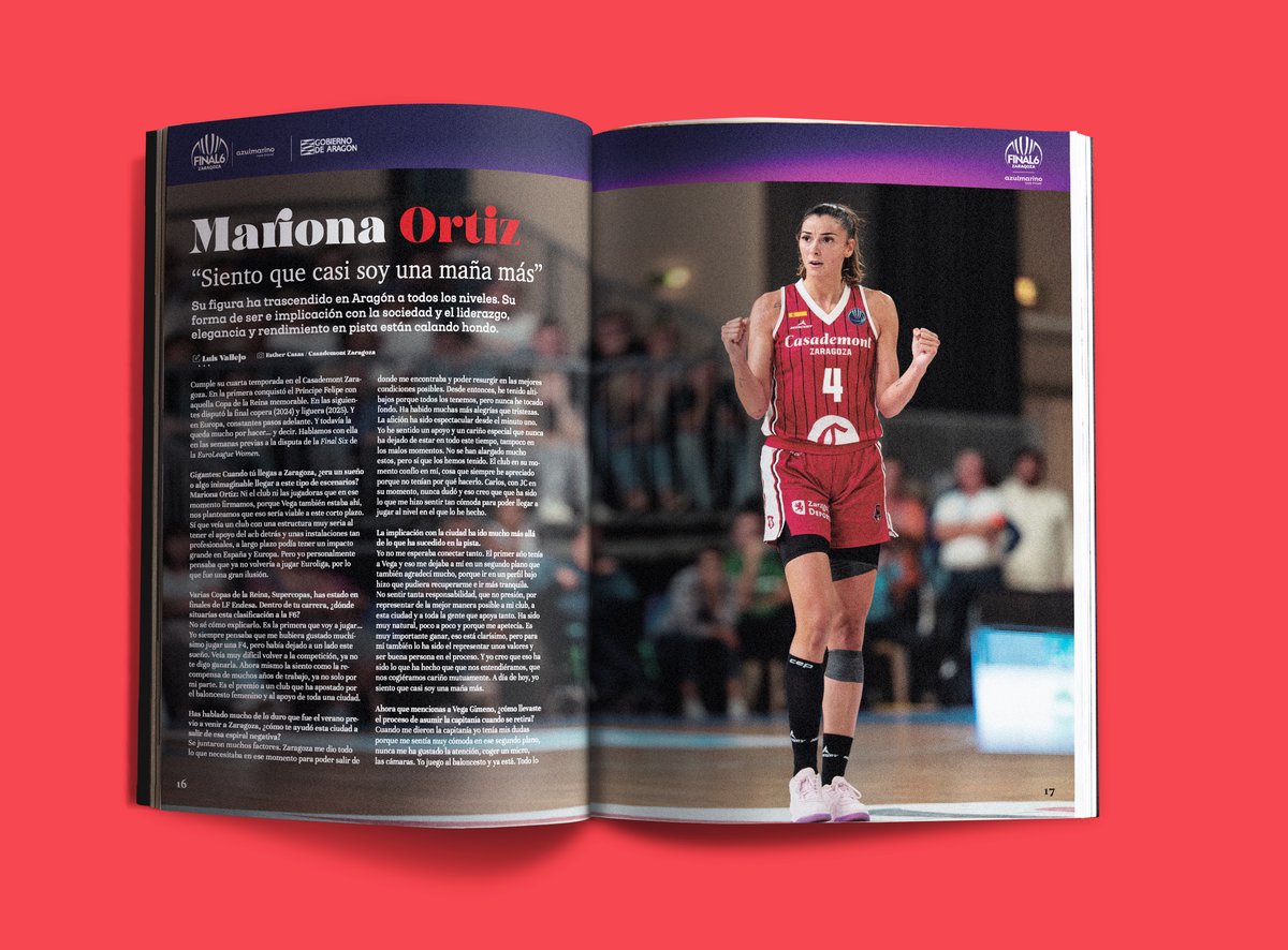 Entrevista a <a href="/marionaortiz4/">Mariona</a>: "Siento que casi soy una maña más" 🦁❤️

Sobre sus años en Zaragoza, los momentos más complicados, la evolución de su rol, etc.

Por <a href="/Lvallejocolom/">Luis Vallejo</a>.

👉Compra aquí: gigantes.com/tienda/hemerot…