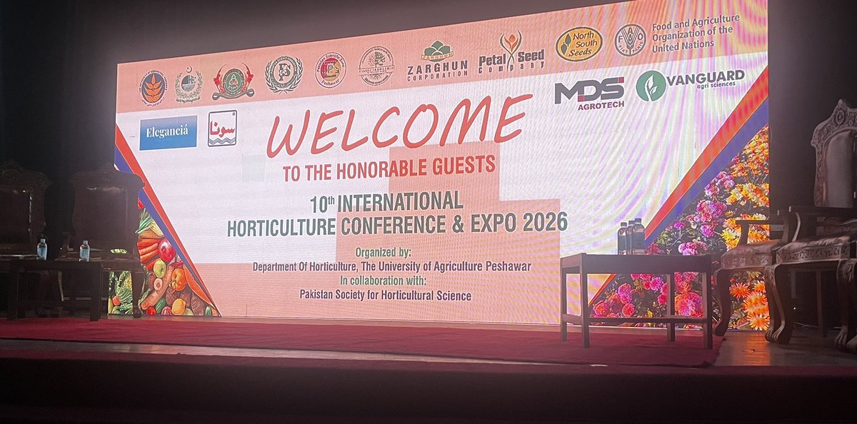 DrAzam1980's tweet photo. Agriculture University Peshawar KPK - 10th International Horticulture Conference- 2026 https://t.co/kEGTOjY7D9