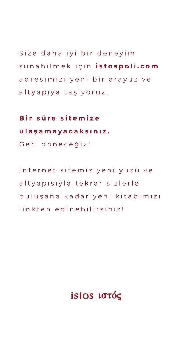 istos yayın | ιστός tweet media