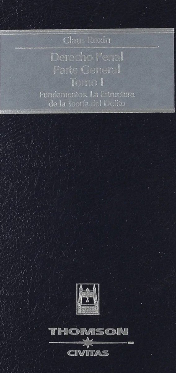 Claus Roxin (1931-2025) es uno de los penalistas más importantes del siglo XX y XXI. Su obra ha ejercido una influencia profunda y duradera en la dogmática penal de América Latina.

 Obra principal
Derecho Penal. Parte General (Tratado de Derecho Penal – Parte General).  
Se