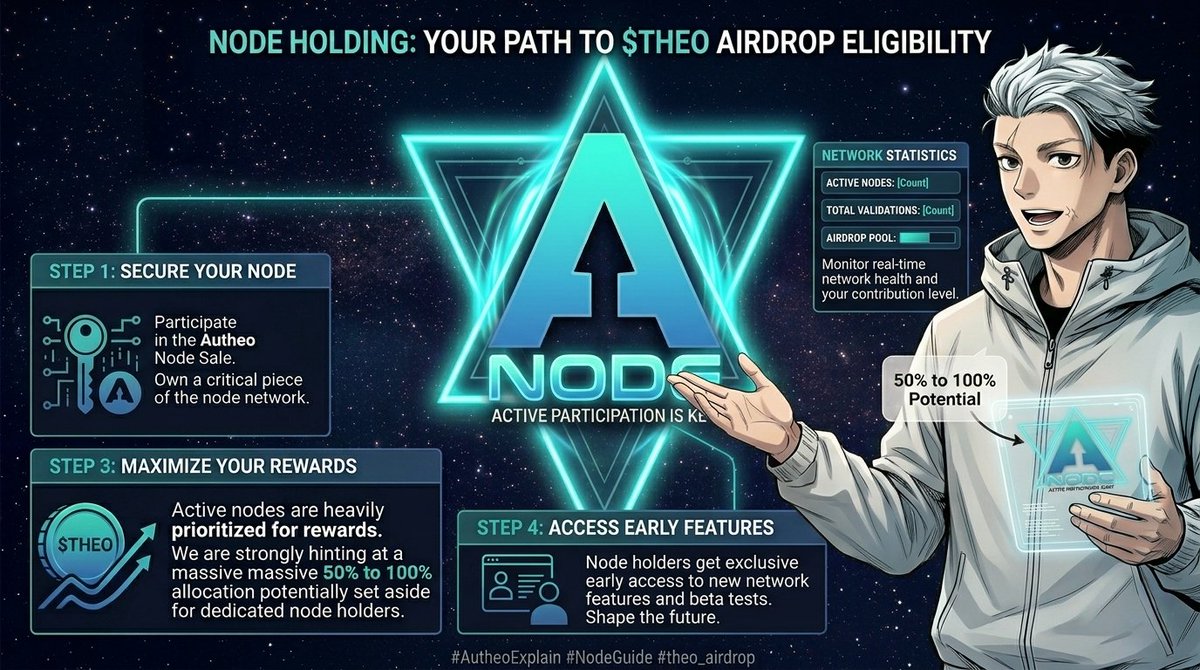 Glowkinz's tweet photo. 🛸The Future of Autheo: Why the Node Sale is Your Golden Ticket
1/The Heartbeat of the Network 💓
Decentralization is a powerhouse fueled by Nodes.
@Autheo_Network
The upcoming Node Sale is your seat at the table of the future.
It marks a major evolution for the Autheo ecosystem https://t.co/QAtkY3DXU7