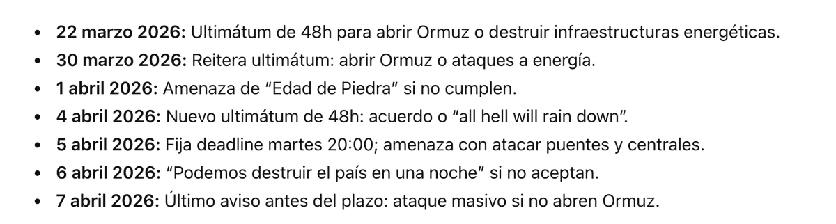 AdrianDiazMarro's tweet photo. Trump ha inventado el "penultimátum". Si esto no es de Nobel, no sé qué más queréis. https://t.co/wrnmaRN99I