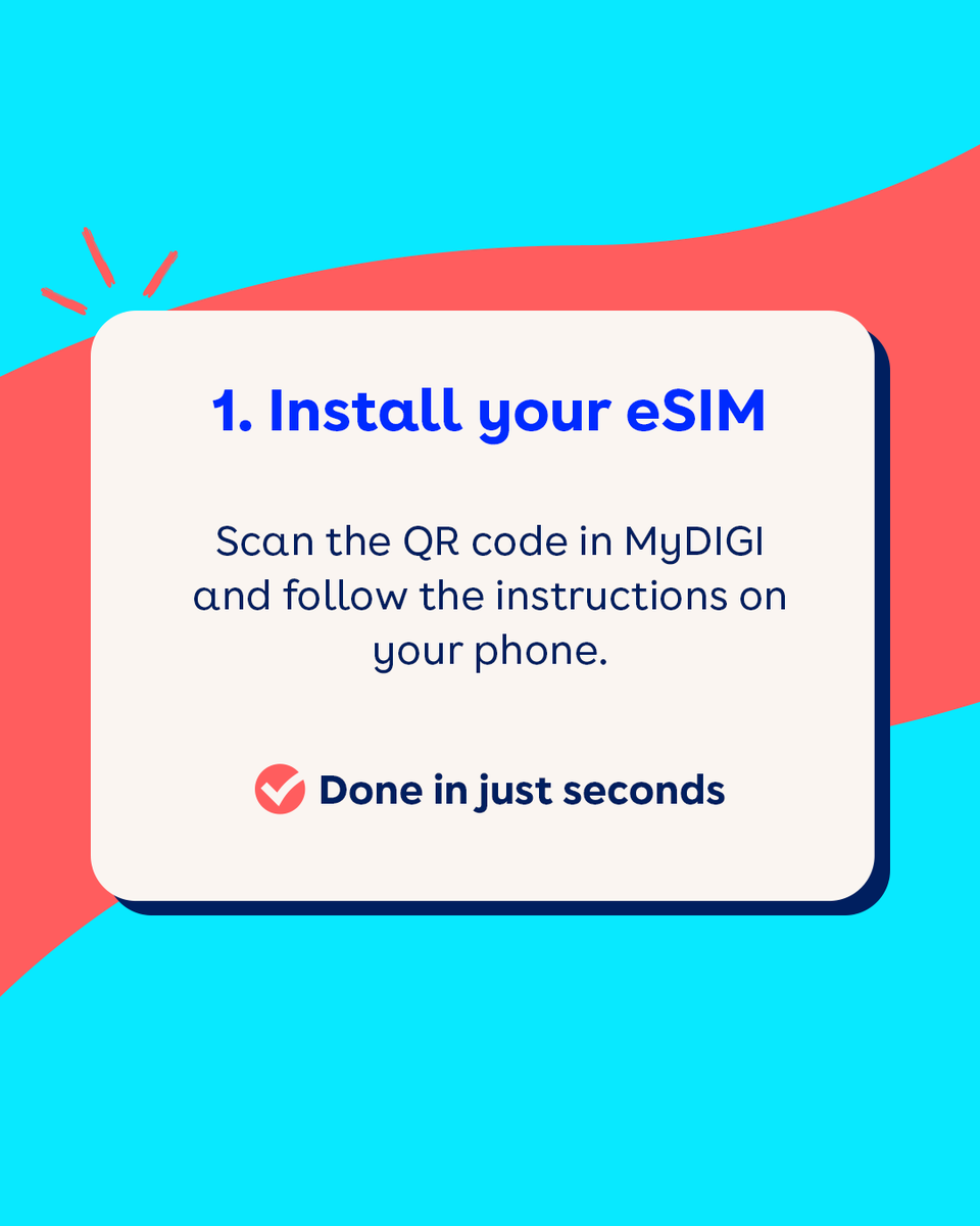 digi_belgium's tweet image. Switching providers has never been easier. With eSIM, you’ll be on the DIGI network in no time. ⚡
#DIGI #eSIM #MakeAGoodCall