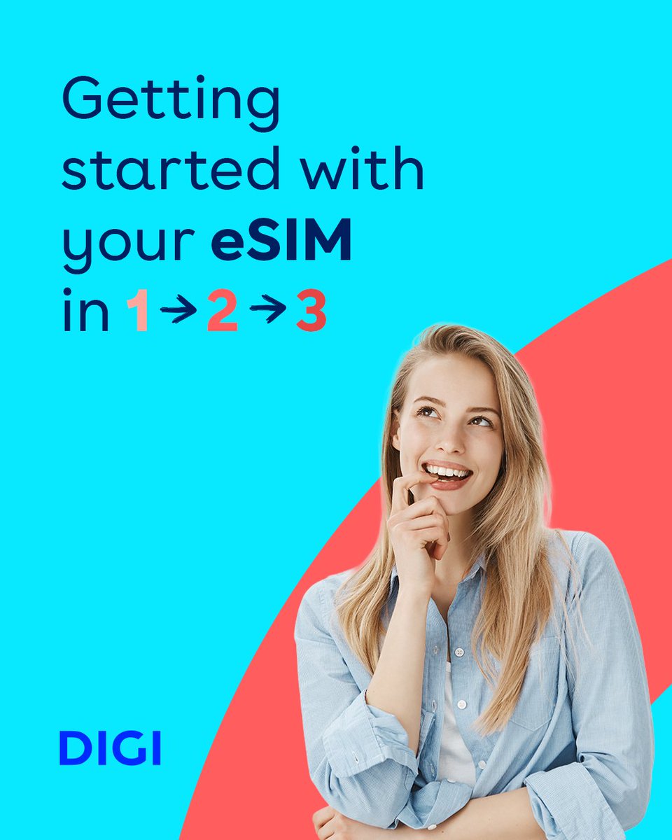 digi_belgium's tweet image. Switching providers has never been easier. With eSIM, you’ll be on the DIGI network in no time. ⚡
#DIGI #eSIM #MakeAGoodCall