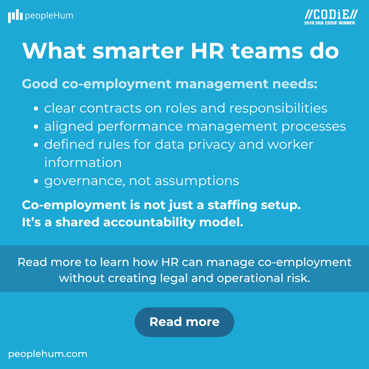PeopleHum's tweet photo. Co-employment is when two organizations share employer responsibilities for the same worker—common in staffing, outsourcing, and PEO setups.
👉 Read the full glossary here: https://t.co/I37BD0Iw0Y
#FutureOfWork #WorkTwitter #StartupTwitter #BusinessTips #Outsourcing #DidYouKnow https://t.co/XNG49na0HF
