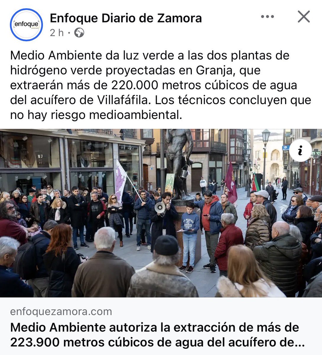 Luz verde al saqueo de recursos de la provincia de #Zamora

Aquí si hay acuerdo político:

<a href="/mitecogob/">Transición Ecológica y Reto Demográfico</a> (<a href="/PSOE/">PSOE</a> ) y <a href="/jcyl/">Junta de Castilla y León</a> (<a href="/ppopular/">Partido Popular</a> ) promueven y abren las puertas al saqueo y <a href="/DiputacionZA/">Diputación Provincial de Zamora</a> (PP) se pone de lado apoyando a sus jefes de partido.

Mientras tanto Zamora se despuebla