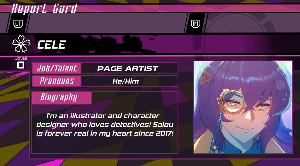 We're almost at the end of contributor spotlights for The Lies That Bind Us: A #SaiOuma Zine! Today we're shining a light on Cele, one of the very wonderful page artists!