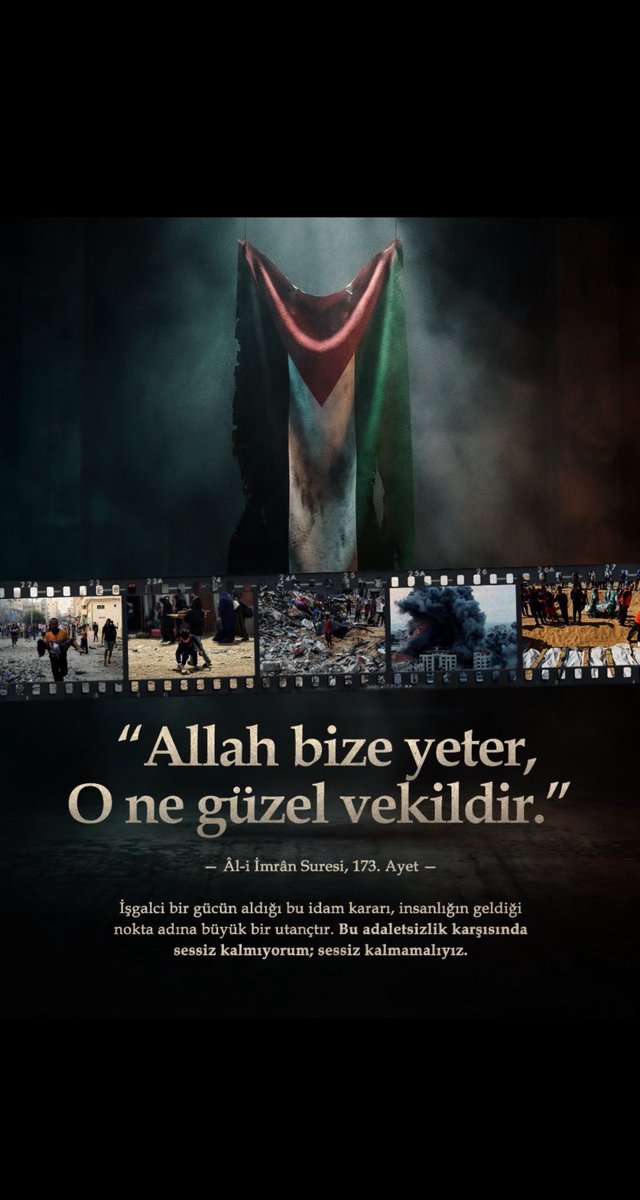 mahfildijital's tweet photo. 🔴 Kerem Aktürkoğlu, İsrail’in Filistinlilere yönelik idam kararını sosyal medya paylaşımıyla eleştirdi.

“Allah bize yeter, o ne güzel vekildir.” https://t.co/l669ijLqMa
