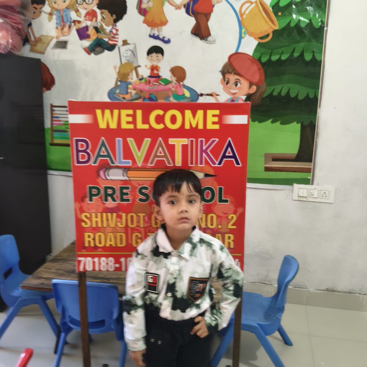 bragnam's tweet photo. First Day at School ๐โจ โ Balvatika Shivjot Enclave, Kharar (Mohali) #FirstDayOfSchool #Balvatika #PreSchoolLife #LittleStars #SchoolMemories #KidsFirstDay #HappyKids #PlaySchool #EarlyLearning #CuteMoments #SchoolTime #BalvatikaFamily #LearningFun #KidsSmile #NewBeginnings https://t.co/nSknAXloAJ