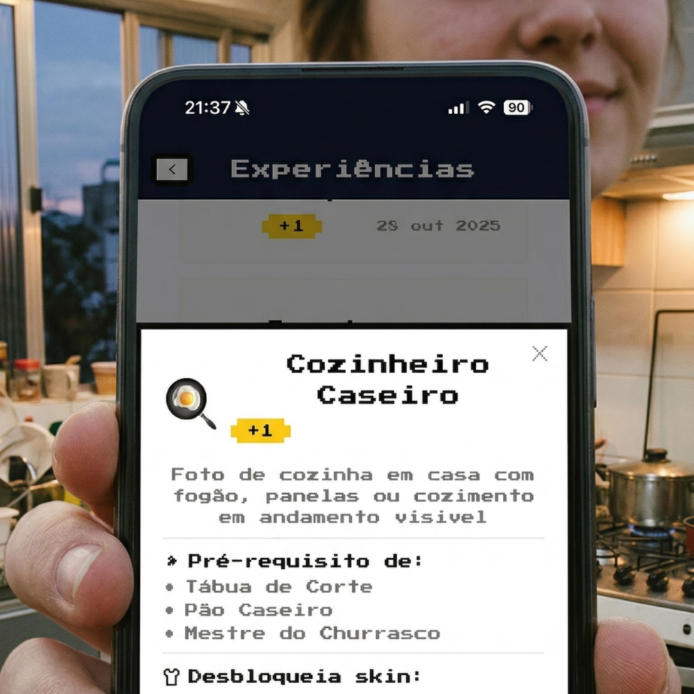 renato_shira's tweet photo. eu fiz um app que vai te tirar desse loop de redes sociais. 

um personagem virtual que enxerga o mundo só pela suas fotos. sem feed, sem likes. ele se alimenta de vida real. 

é um jeito de usar a tecnologia para se desconectar