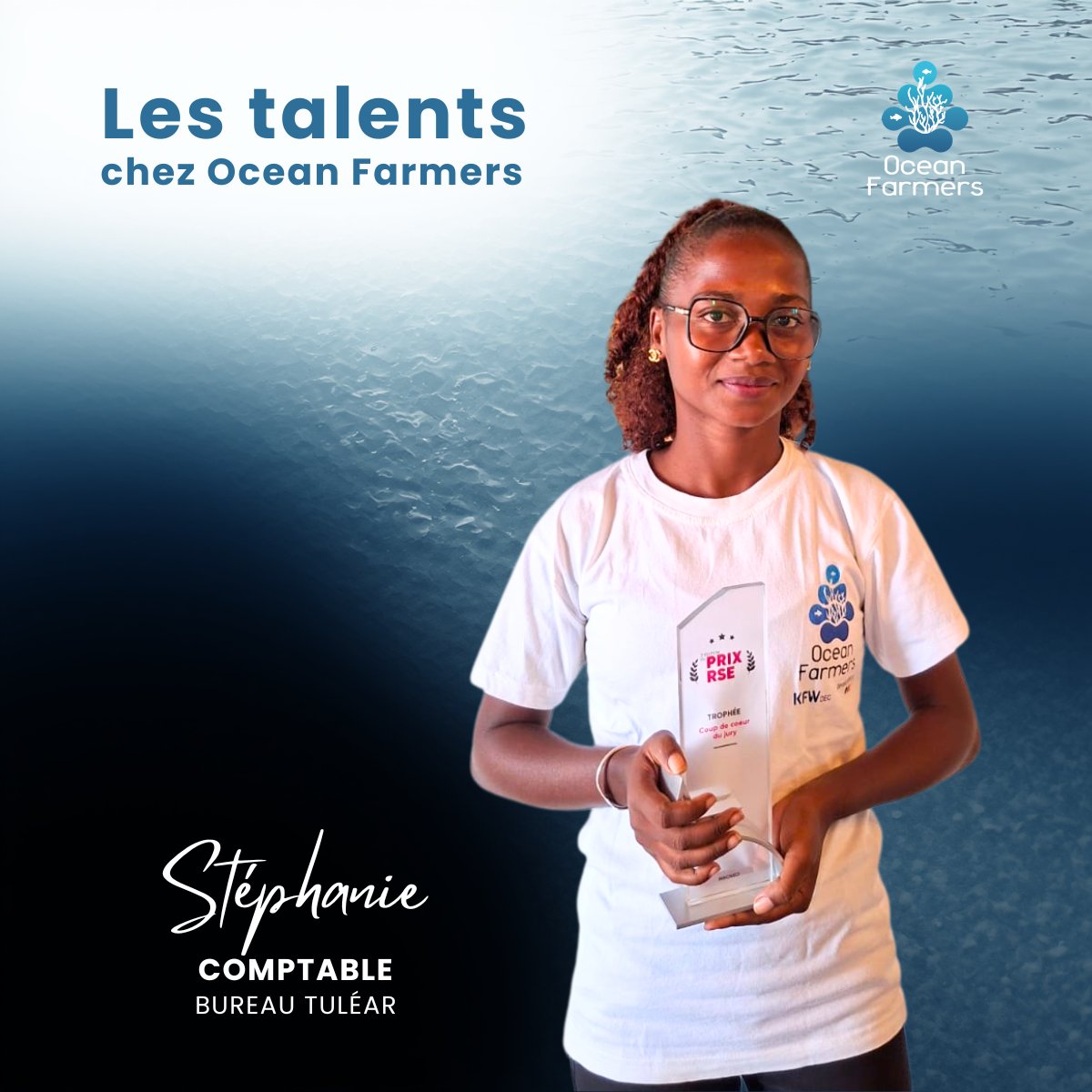 OceanFarmers's tweet photo. Dans les coulisses d’Ocean Farmers, Stéphanie fait parler les chiffres avec justesse… mais surtout avec sens. Comptable de formation, derrière sa rigueur se cache une envie constante d’apprendre, d’évoluer et de contribuer à des projets qui comptent.
#SeaweedFarming #BlueEconomy https://t.co/UALiRS1Snn