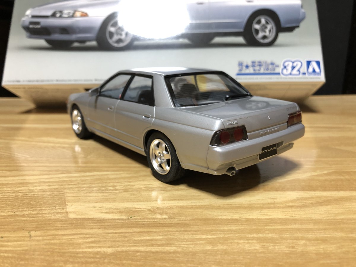 nismoLoveLIVE's tweet image. #見せてもらおうか君のセダンとやらを
過去に作った、アオシマGTS typeM HCR32。
