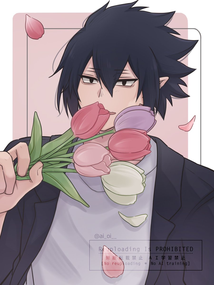 ai_oi__'s tweet photo. たまkくんと花の組み合わせが好きすぎるから今年はたくさん描きたい！💐 https://t.co/SE1qCeS1Wu