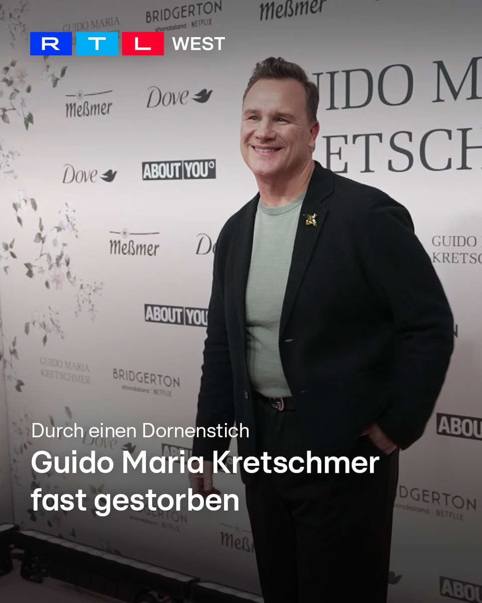 RTLWEST's tweet image. „#ShoppingQueen"-Star Guido Maria #Kretschmer hatte eine lebensbedrohliche Sepsis. Im BILD-Interview berichtet er über den Vorfall. Im vergangenen Sommer hatte sich der gebürtige Münsteraner im #Sylt Urlaub an einem Rosendorn verletzt. Die kleine Wunde entzündete sich. Der