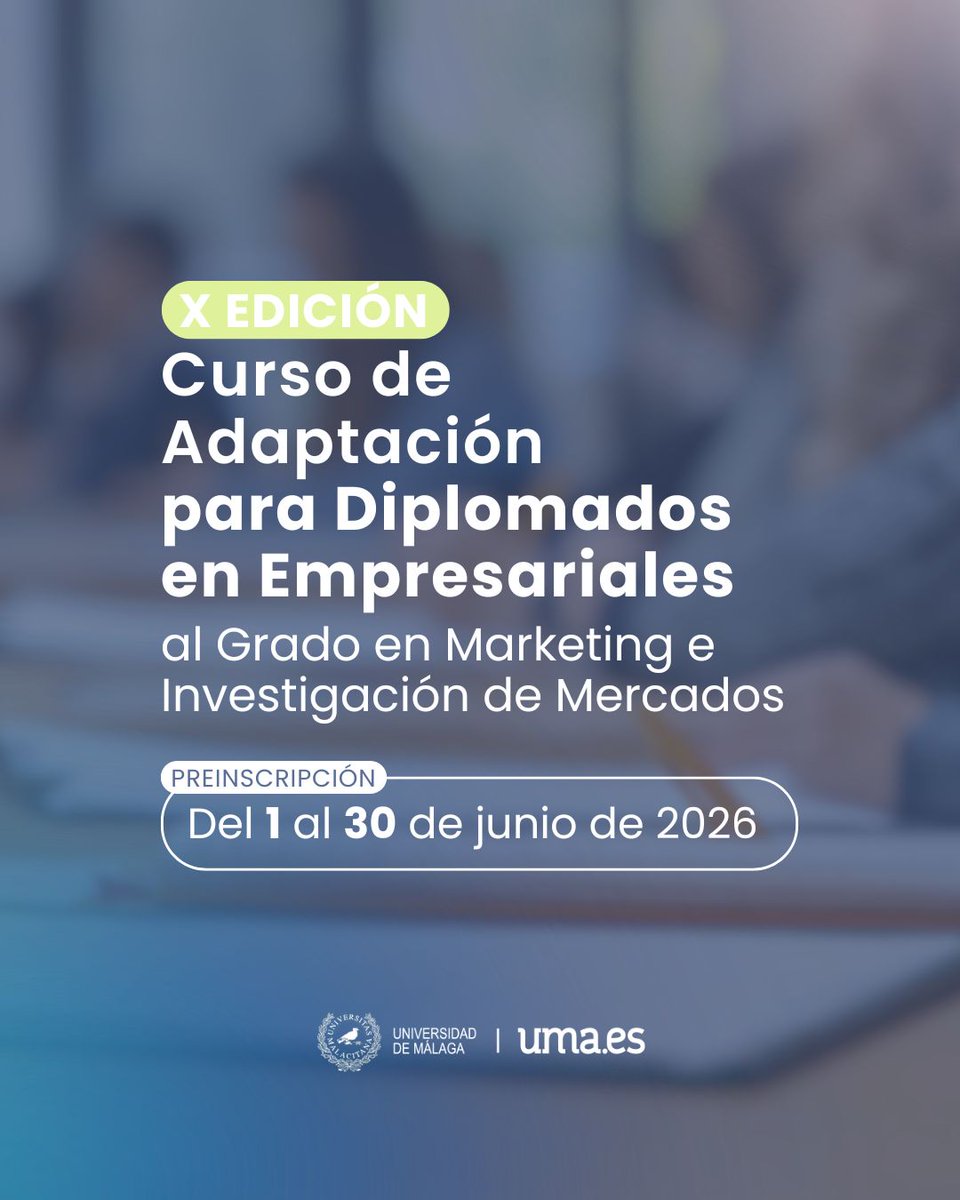 Facultad de Marketing y Gestión UMA tweet media