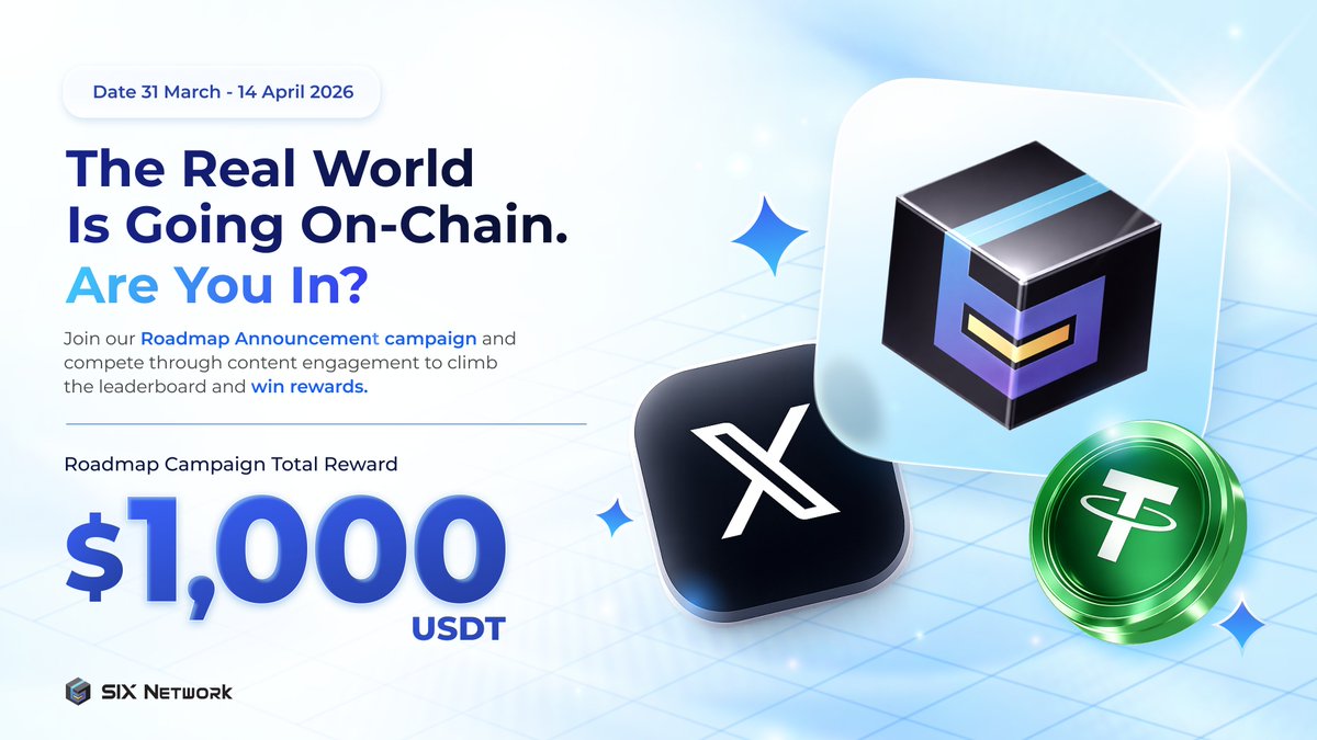 thegreatdeejah's tweet image. i just came across @theSIXnetwork campaign

all you need to do is to create content about their roadmap

it could be in form of thread, videos etc

ensure you include the two hashtags ( #SIXNetwork #SIXNetworkRoadmap2026)

the campaign is ending in six days

don't miss out!!!