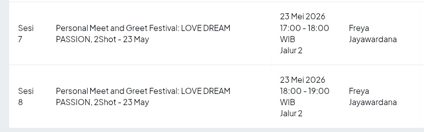 See you MnG &amp; 2s!😊🤍 <a href="/Freya_JKT48/">Freya Jayawardana</a>