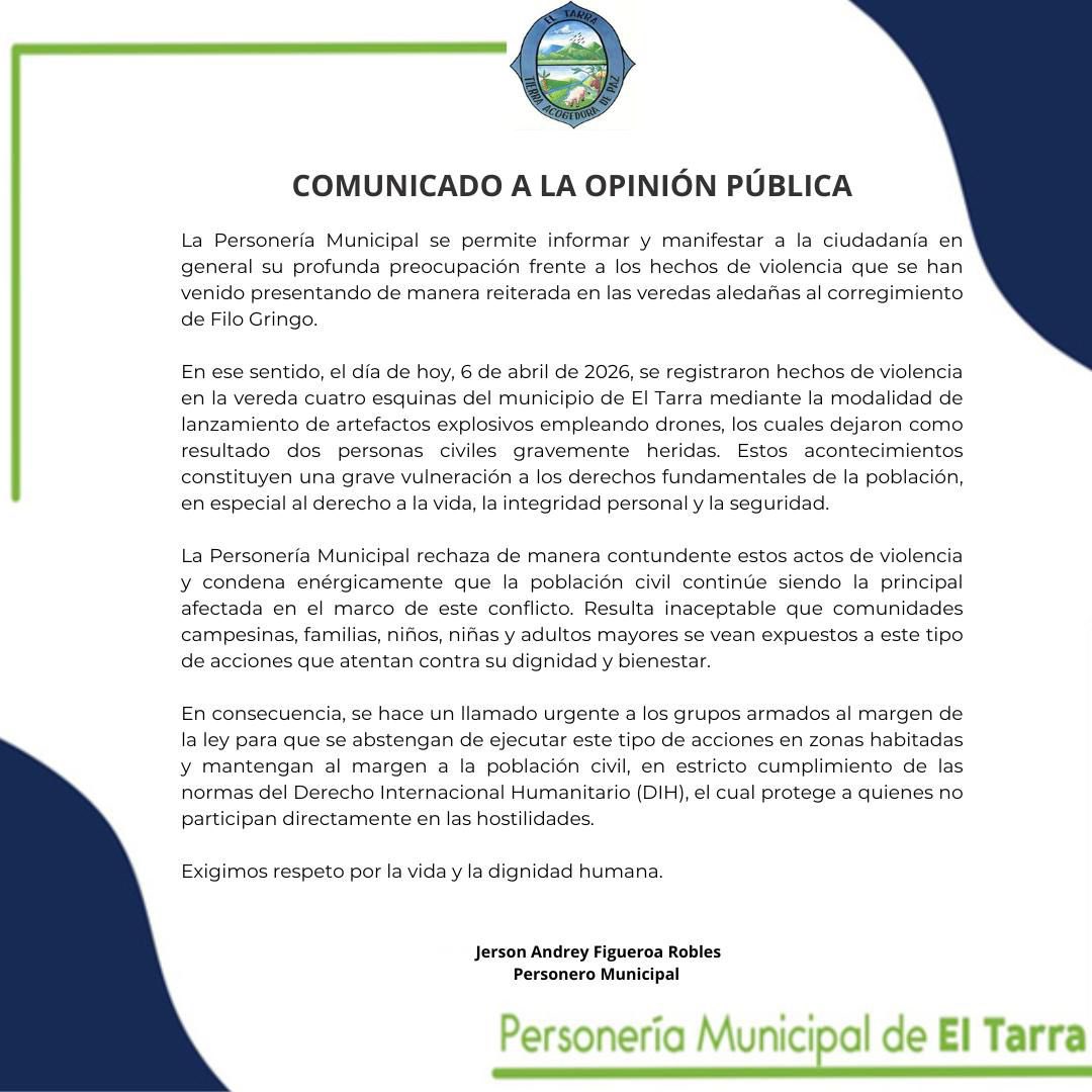 MarnIris's tweet photo. Otra vez. O mejor, no han parado. 

Combates entre las disidencias de Calarcá (Frente 33) y el ELN en Filo Gringo - El Tarra, #Catatumbo 

Lo diremos una y mil veces, hasta que escuchen: son crímenes y la gente del Catatumbo tiene derecho a la paz, una paz que se construya mirando a la gente y sus derechos. 
@MinInterior 
@ComisionadoPaz
@ConsejeriaDDHH